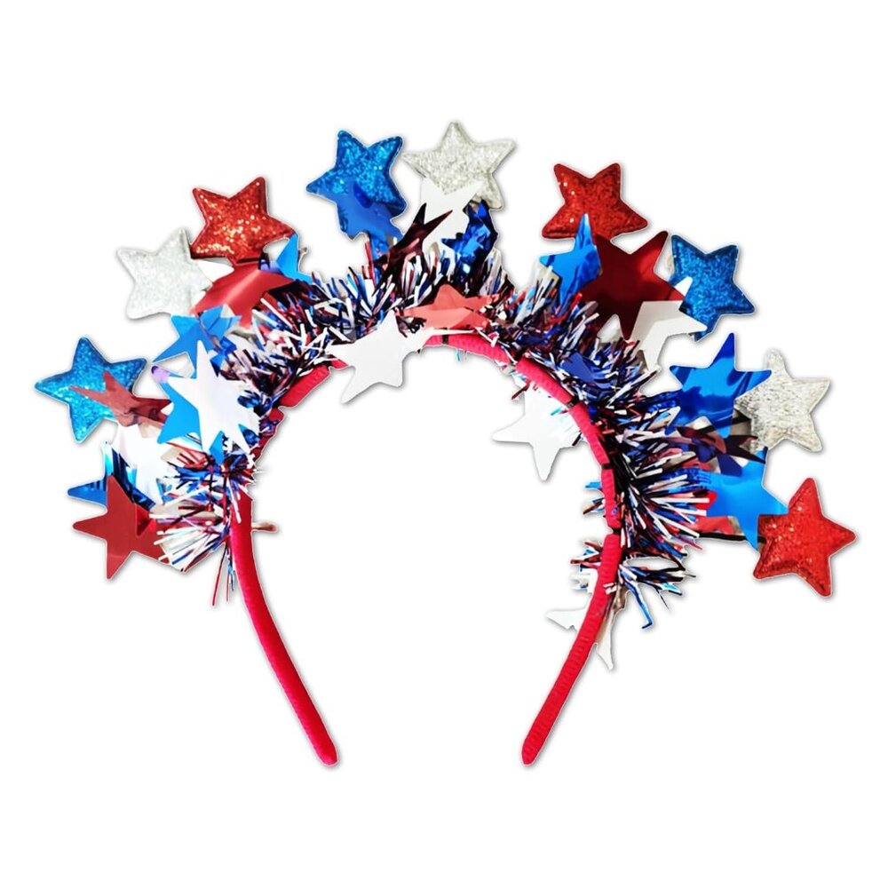 4th of July Headband for Women - Patriotic Headband Independence Day Hair Access